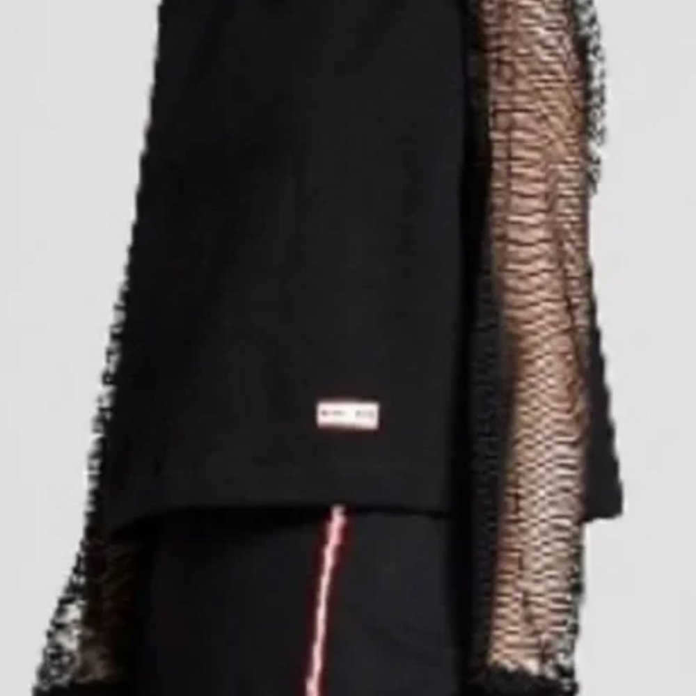 HUNTER for TARGET Women's Black Mesh Long Sleeve Sweatshirt - Size Large - Picture 2 of 8